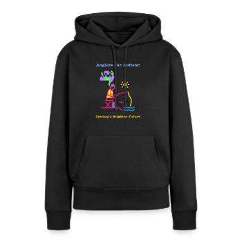 Angler für Autismus sorgen für eine bessere Zukunft - Frauen Premium Bio Hoodie - Schwarz - Vorne - Julia (174cm)