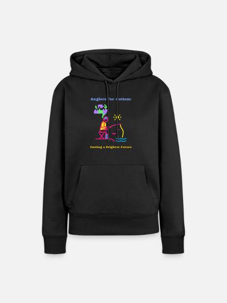 Angler für Autismus sorgen für eine bessere Zukunft - Frauen Premium Bio Hoodie - Schwarz