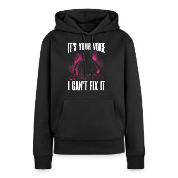 AV-Technik AV-Techniker Audiovisueller Techniker - Frauen Premium Bio Hoodie - Schwarz - Vorne - Julia (174cm)