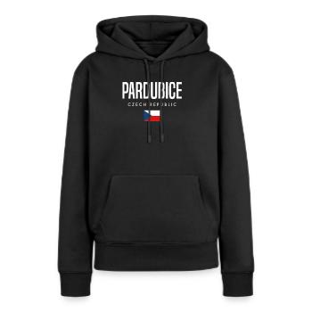 Pardubice Tschechien - Frauen Premium Bio Hoodie - Schwarz - Vorne - Julia (174cm)