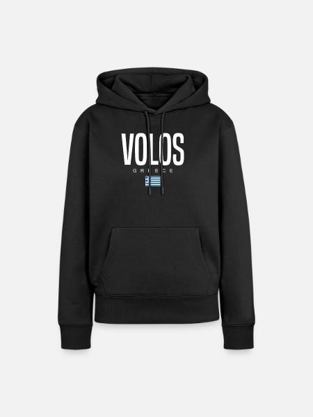 Volos Griechenland - Frauen Premium Bio Hoodie - Schwarz