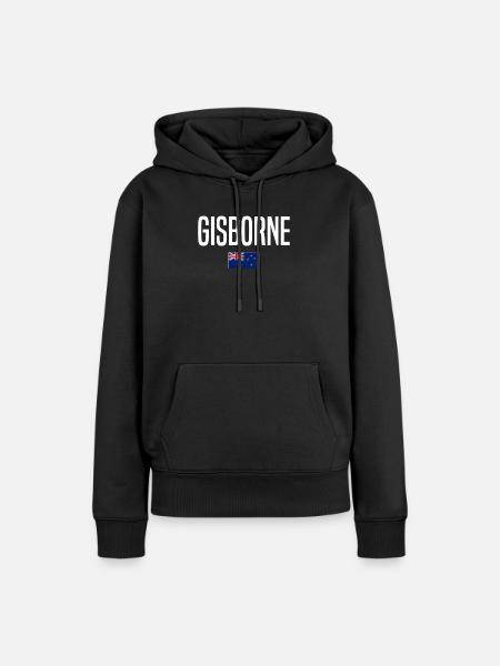Gisborne Neuseeland - Frauen Premium Bio Hoodie - Schwarz