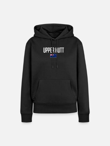 Upper Hutt Neuseeland - Frauen Premium Bio Hoodie - Schwarz