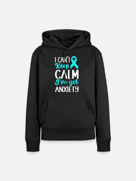 Angststörung Anxiety disorder - Frauen Premium Bio Hoodie - Schwarz