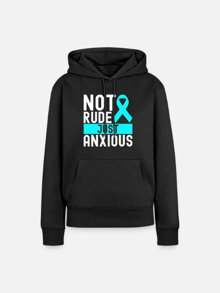 Angststörung Anxiety disorder - Frauen Premium Bio Hoodie - Schwarz