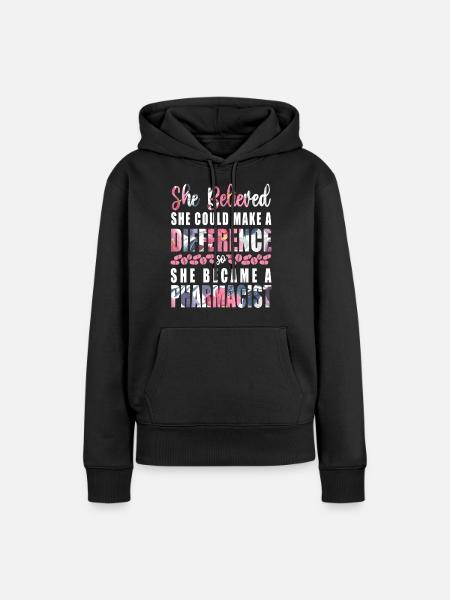 Pharmacy Tech Technician - Frauen Premium Bio Hoodie - Schwarz