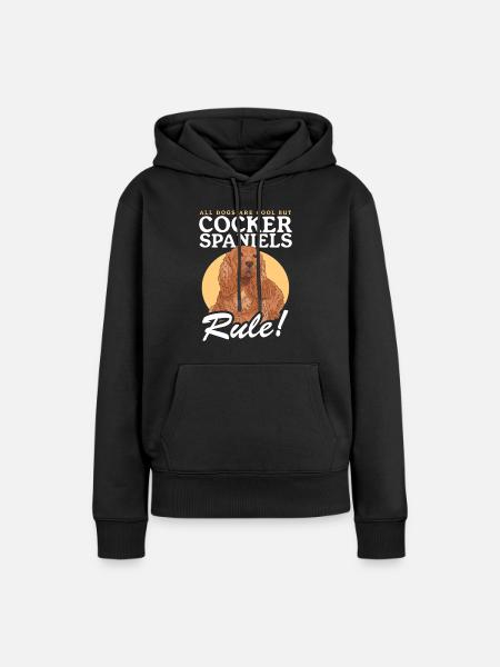Cocker Spaniel Cocker Spaniel Gifts - Women’s Premium Organic Hoodie - black