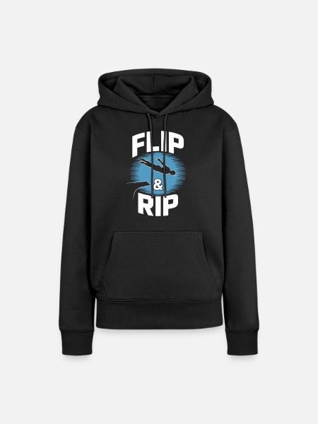Kunstspringen Turmspringer Sprungbrett - Frauen Premium Bio Hoodie - Schwarz