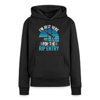 Kunstspringen Turmspringer Sprungbrett - Frauen Premium Bio Hoodie - Schwarz - Vorne - Julia (174cm)