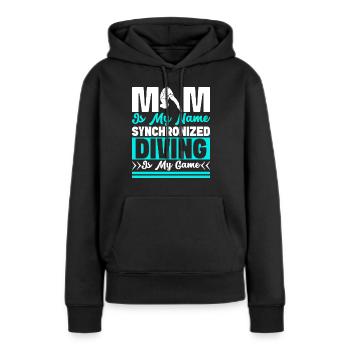 Kunstspringen Turmspringer Sprungbrett - Frauen Premium Bio Hoodie - Schwarz - Vorne - Julia (174cm)