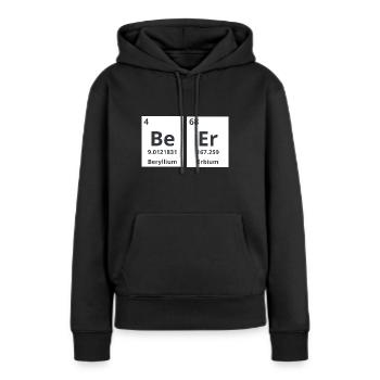 Beer chemical - Women’s Premium Organic Hoodie - black - Front - Julia (174cm)