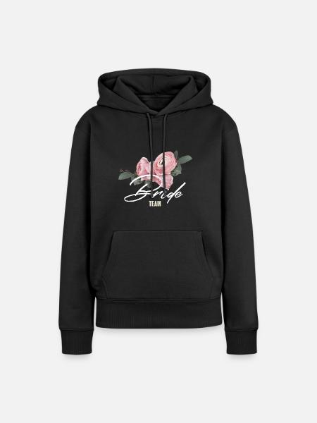 Team Braut - Frauen Premium Bio Hoodie - Schwarz