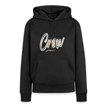 Équipage - Sweat à capuche Premium bio Femme - noir - Devant - Julia (174cm)