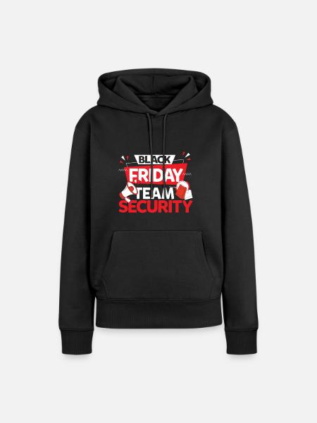 Black Friday Team Security - Frauen Premium Bio Hoodie - Schwarz