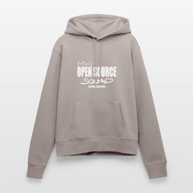 LUZILLION CODER COUTURE, PARTISAN DE L’OPEN SOURCE Sweat à capuche Premium bio Femme