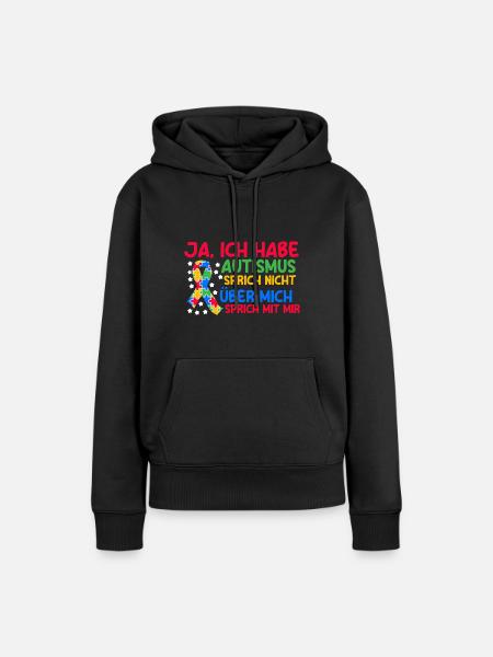 Autismus Autist Autisten - Frauen Premium Bio Hoodie - Schwarz