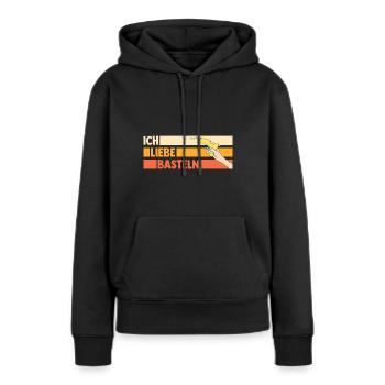 Bastler Bastelunterricht Basteln - Frauen Premium Bio Hoodie - Schwarz - Vorne - Julia (174cm)