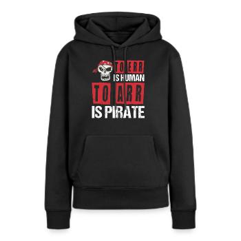 Corsaire de partie de crâne de pirate enfants - Sweat à capuche Premium bio Femme - noir - Devant - Julia (174cm)