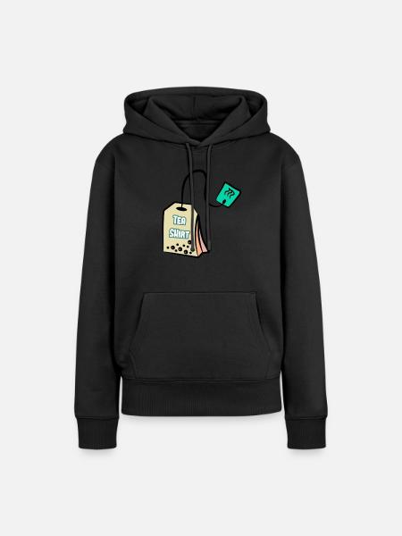 Tea Shirt - Tshirt - Frauen Premium Bio Hoodie - Schwarz