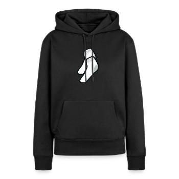 Chaussettes - Sweat à capuche Premium bio Femme - noir - Devant - Julia (174cm)