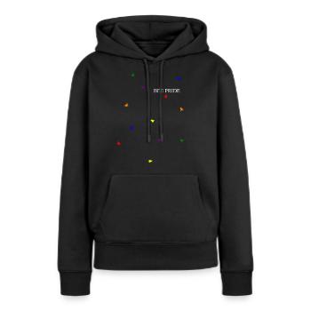 Bee Pride Gay Gay Homosexualité Diversity - Sweat à capuche Premium bio Femme - noir - Devant - Julia (174cm)