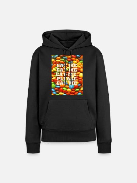 M&Ms - Frauen Premium Bio Hoodie - Schwarz