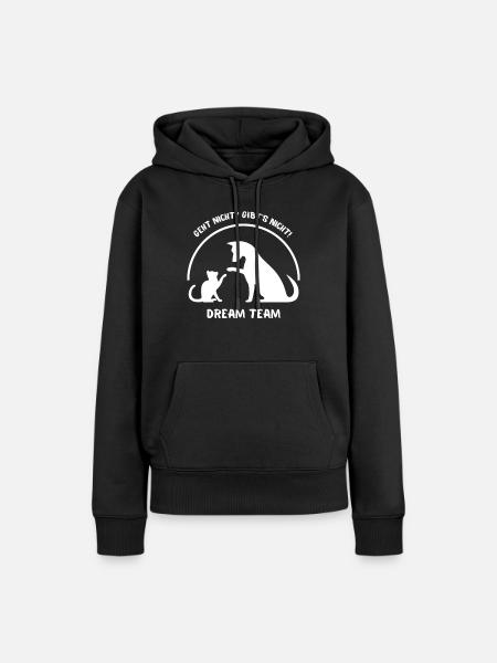 Dream Team - Frauen Premium Bio Hoodie - Schwarz