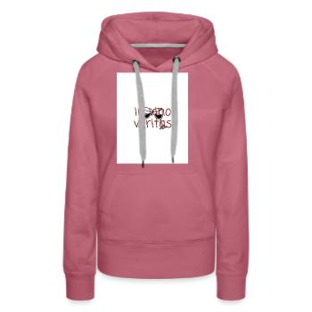 Wein - Frauen Premium Bio Hoodie - Malve - Vorne - Isabella (175cm)