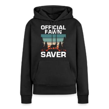 Conception de coyote pour les réacteurs de coyote - Sweat à capuche Premium bio Femme - noir - Devant - Julia (174cm)