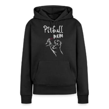 Pitbull Terrier Mistress Sayings - Women’s Premium Organic Hoodie - black - Front - Julia (174cm)