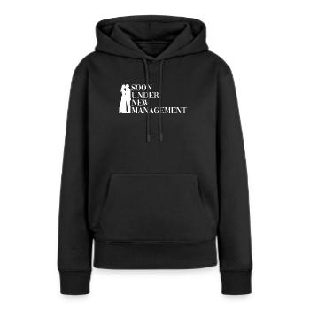 Bald unter neuer Leitung - Junggesellenabschied - Frauen Premium Bio Hoodie - Schwarz - Vorne - Julia (174cm)