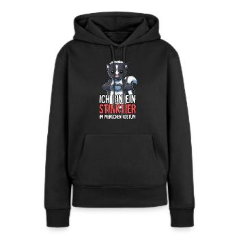 Ich Bin Ein Stinktier - Frauen Premium Bio Hoodie - Schwarz - Vorne - Julia (174cm)