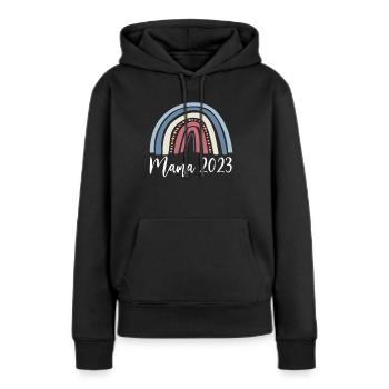 Vintage Retro Mama 2023 Shirt Gift - Women’s Premium Organic Hoodie - black - Front - Julia (174cm)