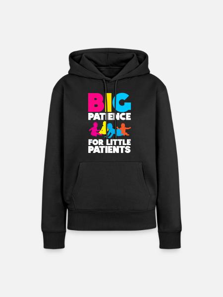 Kinder Krankenschwester Säugling Pädiatrie - Frauen Premium Bio Hoodie - Schwarz