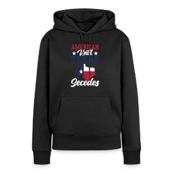 Amerikaner Bis Zur Abspaltung Von Texas Texaner - Frauen Premium Bio Hoodie - Schwarz - Vorne - Julia (174cm)