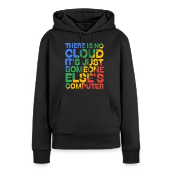 There Is No Cloud 19 - Frauen Premium Bio Hoodie - Schwarz - Vorne - Julia (174cm)