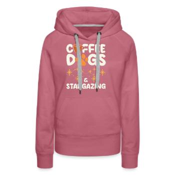 Stargazer Gift Kosmologie Stargazing - Frauen Premium Bio Hoodie - Malve - Vorne - Isabella (175cm)