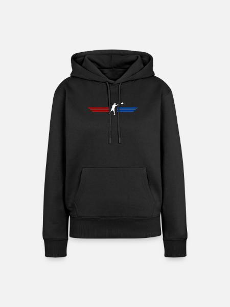 Cornhole Player Blind Hole - Funny Cornhole - Women’s Premium Organic Hoodie - black