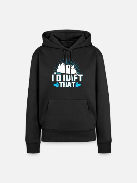 Rafting Floß Geschenk Paddler Rafting - Frauen Premium Bio Hoodie - Schwarz