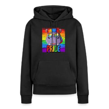 Fierté LGBTQ Christopher Street Day Costume Fierté - Sweat à capuche Premium bio Femme - noir - Devant - Julia (174cm)
