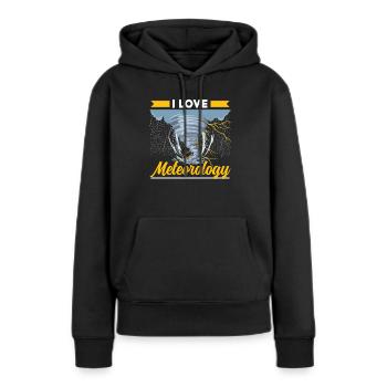 Ich Liebe Meteorologie Meteorologe Klimatologie - Frauen Premium Bio Hoodie - Schwarz - Vorne - Julia (174cm)