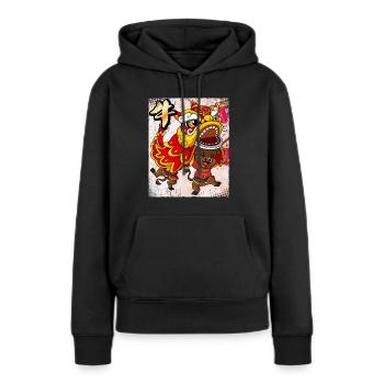 Jahr Des Ochsens Mondneujahrsfest Chinesisches - Frauen Premium Bio Hoodie - Schwarz - Vorne - Julia (174cm)