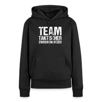Team Taktischer Zwischenkotzer Alkohol Feiern - Frauen Premium Bio Hoodie - Schwarz - Vorne - Julia (174cm)