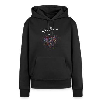 Verkäuferin mit Herz Einzelhandel Kauffrau - Frauen Premium Bio Hoodie - Schwarz - Vorne - Julia (174cm)
