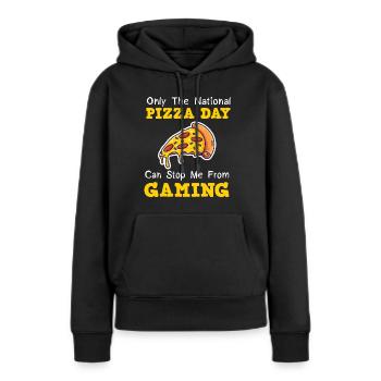 Gamer Geschenk Gaming Spruch für Zocker - Frauen Premium Bio Hoodie - Schwarz - Vorne - Julia (174cm)