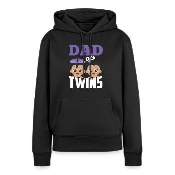 Vater Von Zwillingen Zwilling Humor Zwillinge - Frauen Premium Bio Hoodie - Schwarz - Vorne - Julia (174cm)