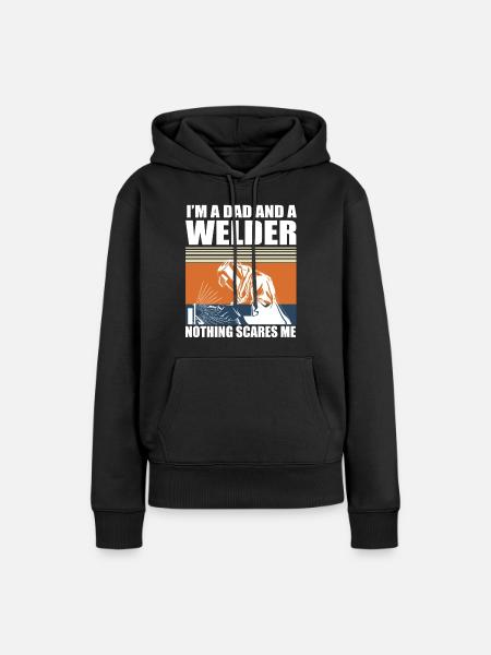 Schweißen Schweißer Spruch Schlosser - Frauen Premium Bio Hoodie - Schwarz