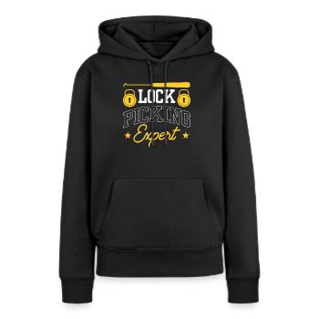 Lockpicking Experte Lock Picking Knacken Schloss - Frauen Premium Bio Hoodie - Schwarz - Vorne - Julia (174cm)