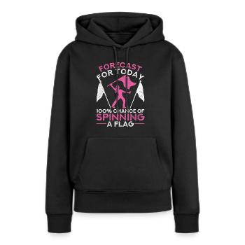 Color Guard Color Guardian - Sweat à capuche Premium bio Femme - noir - Devant - Julia (174cm)