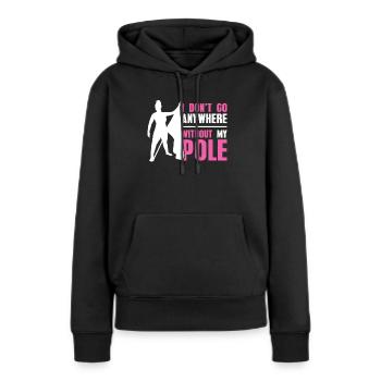 Color Guard Color Guardian - Sweat à capuche Premium bio Femme - noir - Devant - Julia (174cm)